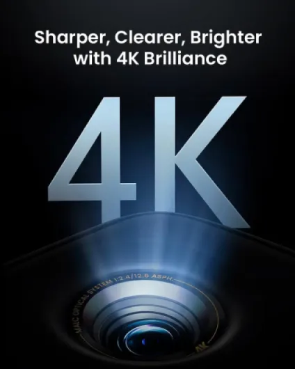 N1S 4K Upgrade Triple Laser Projector, 1700 ISO Lumens, Google TV N1S 4K New
