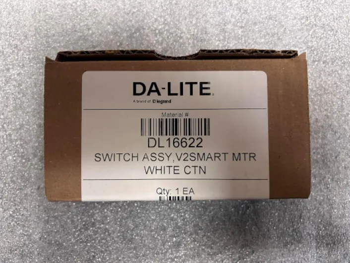 Da-Lite DL16622 Smart Low-Voltage Wall Switch (White)