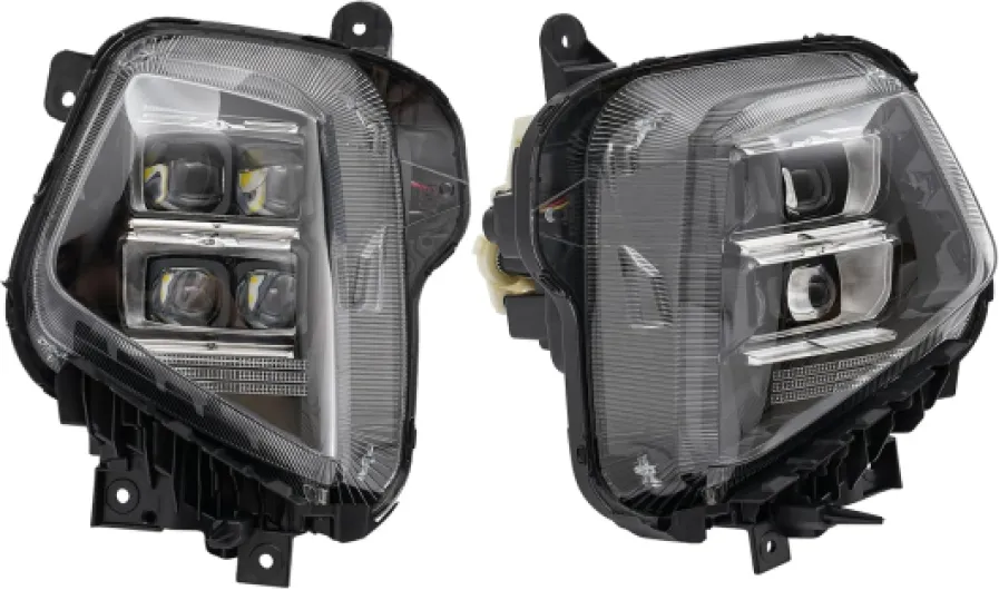 For 2022 2023 Hyundai Tucson Full LED Projector Headlights Headlamps Assembly Replacement Chrome Housing Clear lens Left Driver Side & Right Passenger Side (LH&RH)