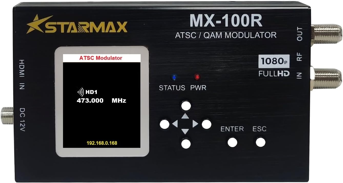 StarMax MX-100R HDMI to ATSC/J.83B QAM Modulator (1080p HD)