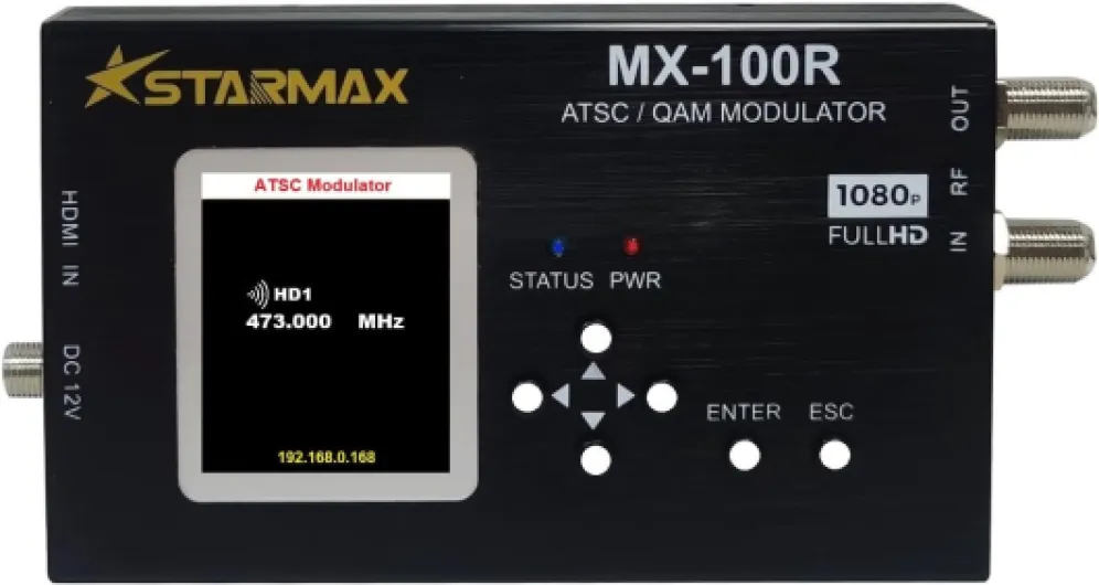 StarMax MX-100R HDMI to ATSC/J.83B QAM Modulator (1080p HD)