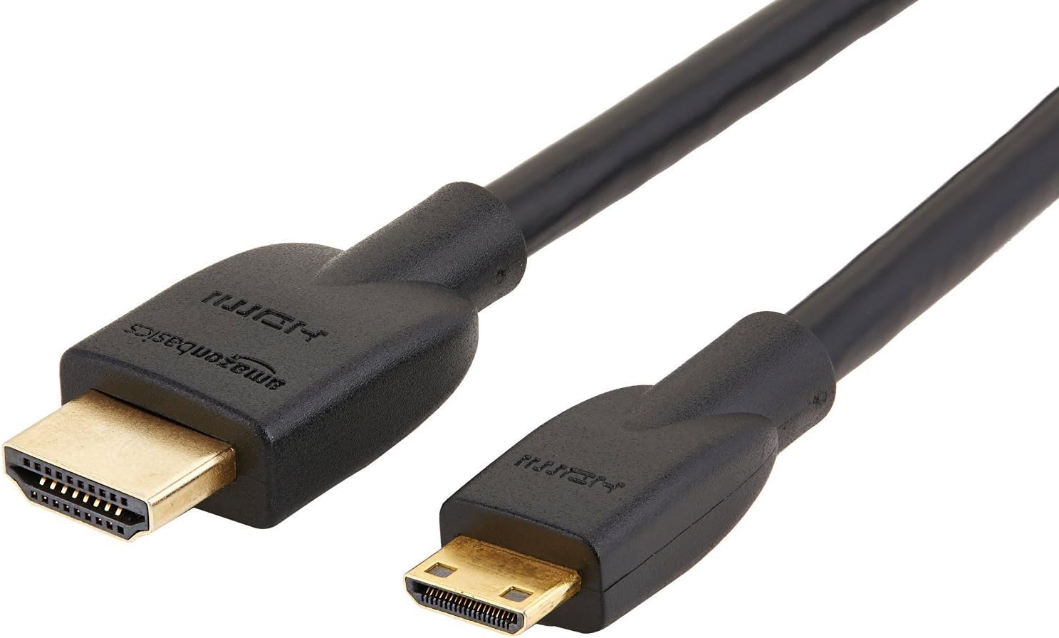 High Speed Mini HDMI (Source) to HDMI (Display) Cable, 1.8 m, Black 1-Pack 6 Feet