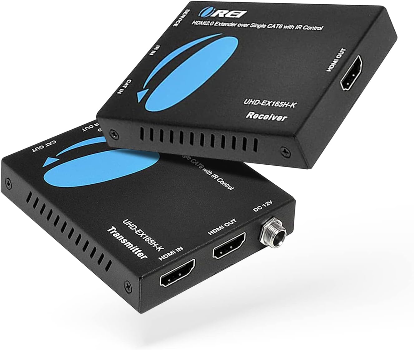 HDMI Extender UltraHD Over Single Cat6/Cat7 Cable 4K @ 60Hz with HDR & IR Control - Up to 165 ft EDID Management Upto 165 Ft 4K Extender - 165 Ft