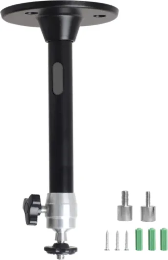 Mini Ceiling Wall Projector Mount Stand Compatible with QKK, DR.J, DBPOWER, Anker, VANKYO, AAXA, Jinhoo, PVO, TMY, AuKing and Most Other Mini Projector (175mm, Black) Upright Black