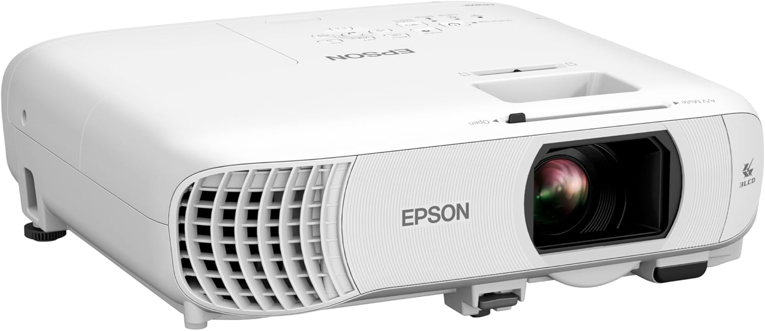 Home Cinema 980 3-Chip 3LCD 1080p Projector, 4,000 Lumens Color and White Brightness, Streaming/Gaming/Home Theater, Built-In Speaker, Auto Picture Skew, 16000:1 Contrast, 2 HDMI Ports New Model
