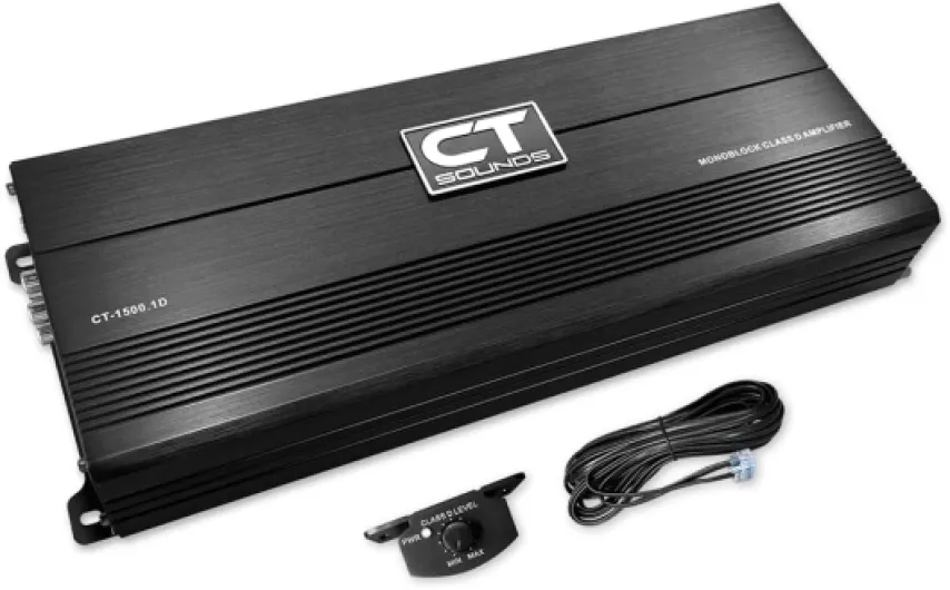 CT Sounds CT-1500.1D Compact Class D Car Audio Monoblock Amplifier, 1500 Watts RMS
