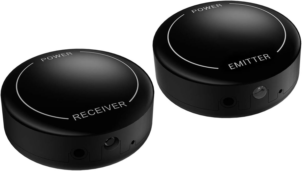 Infrared Wireless IR Repeater Long Range 500 Feet and IR Remote Control Extender Repeater Kit Infrared IR Extender for Expansion (IR Emitter and Receiver)