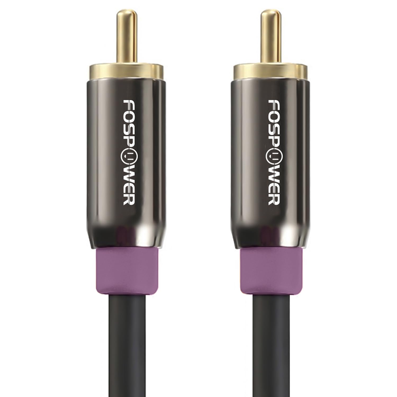 Subwoofer Cable (6 FT) RCA to RCA Audio Stereo Cable, Male to Male - Dual Shielded Cord - 24K Gold Plated Connector - Corrosion Resistant - Clean Sounding Signal 6 Feet