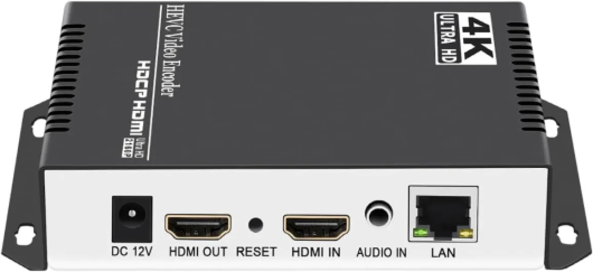 H265 H264 4K HDMI Video Streaming Encoder IPTV with RTSP RTMPS HLS M3U8 UDP SRT ONVIF, HD HDMI to IP Live Broadcast Streamer Hardware for YouTube Facebook and Other Servers 4K Encoder