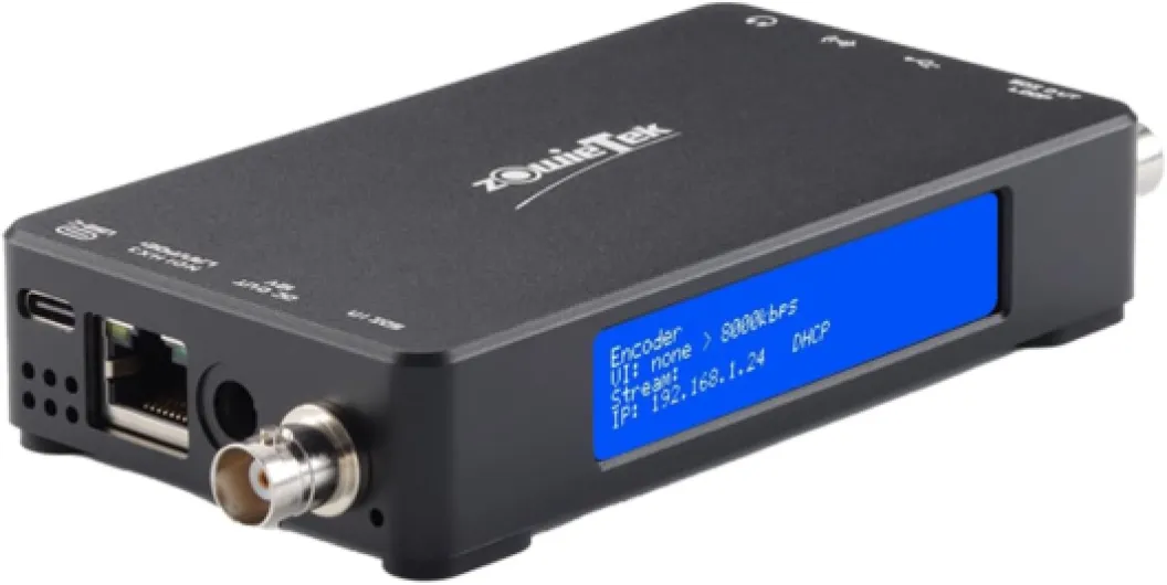 3G SDI IP Video Streaming Encoder Decoder, ZowieBox, SRT RTMP RTMPS RTSP, UVC to SDI, SDI Video Capture Extender with Loopout, Standalone H.265/H.264 Live Streaming with PoE SDI NDI