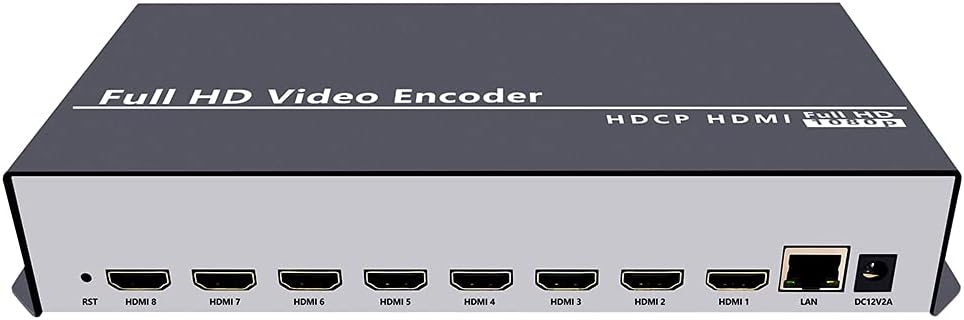 8ch 1080P H.264 HDMI Video Encoder Support SRT RTMP RTMPS RTSP UDP HTTP