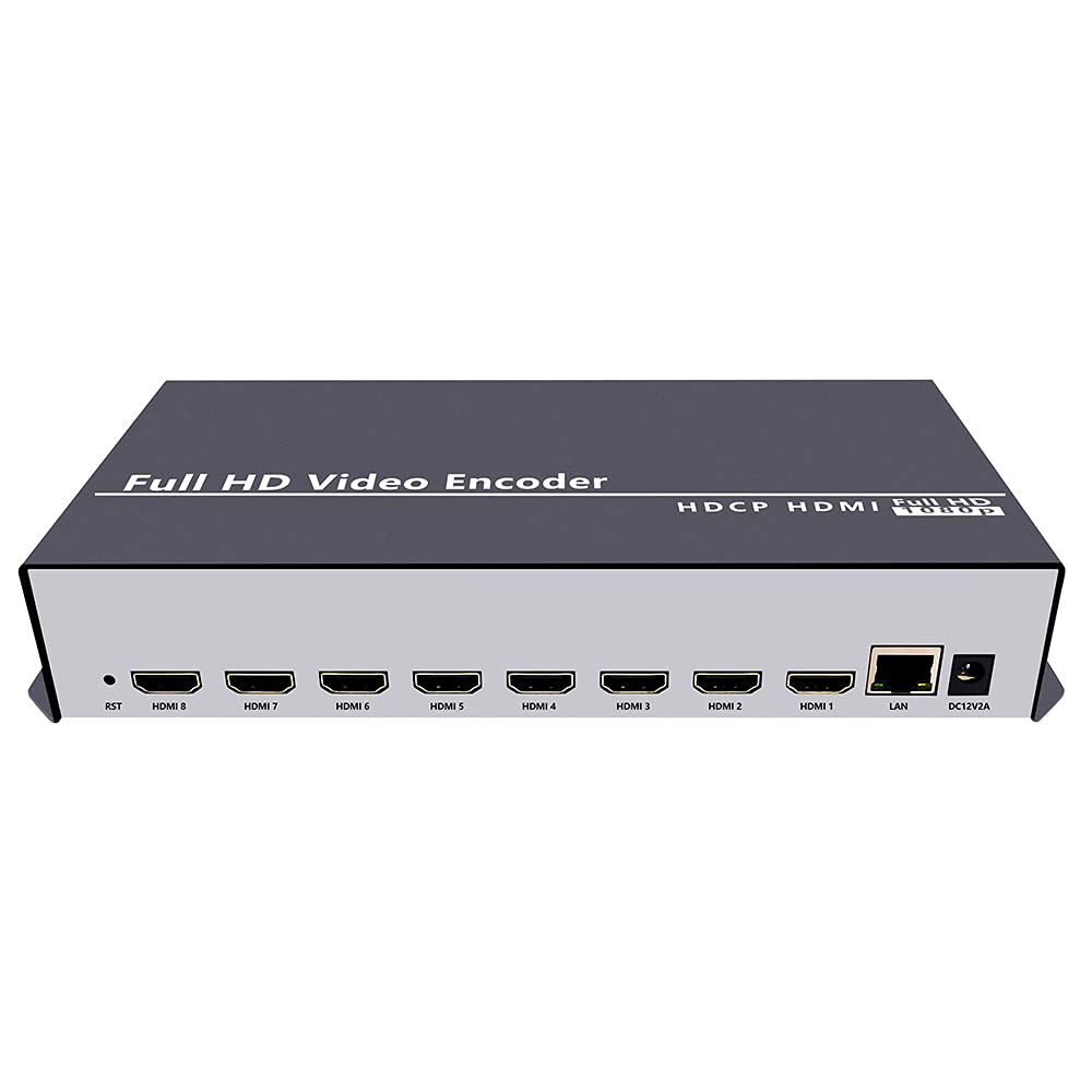8ch HDMI 1080P H.265 H.264 Video Encoder Support SRT RTMP RTMPS RTSP UDP HTTP