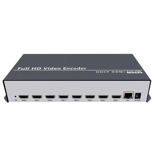 8ch HDMI 1080P H.265 H.264 Video Encoder Support SRT RTMP RTMPS RTSP UDP HTTP