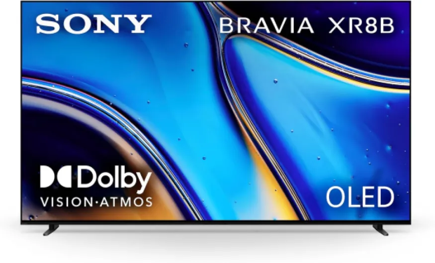 55 Inch OLED 4K Ultra HD TV BRAVIA XR8B Smart Google TV with Dolby Vision HDR and Exclusive Features for PlayStation® 5 (K-55XR8B), 2025 Model 55 TV Only