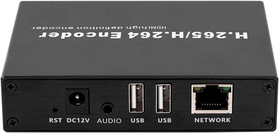 H.265 1080P HDMI Video Encoder/Decoder, USB2.0 for 1080P Webcam, RTSP Video Decoder, Compatible with ONV/HK, Live Stream Network Decoder for YouTube, Facebook, Wowza, Twitch 50B Basic