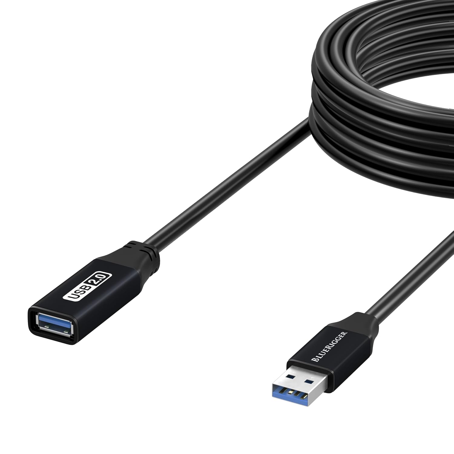 USB Extension Cable (32FT/10M, Long Active USB2.0 Extender, Male to Female Repeater, Data Transfer Cord)- for Game Consoles, Printer, Camera, Keyboard, Hard Drives 32FT USB 2.0 1