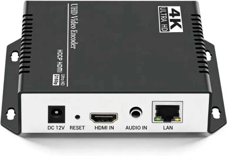 H265 H264 4K HDMI to Network Video Streaming Encoder IPTV for HD Video Audio to RTSP RTMP HLS M3U8 UDP SRT ONVIF, HDMI to IP Live Broadcast Converter Hardware 4K Wired