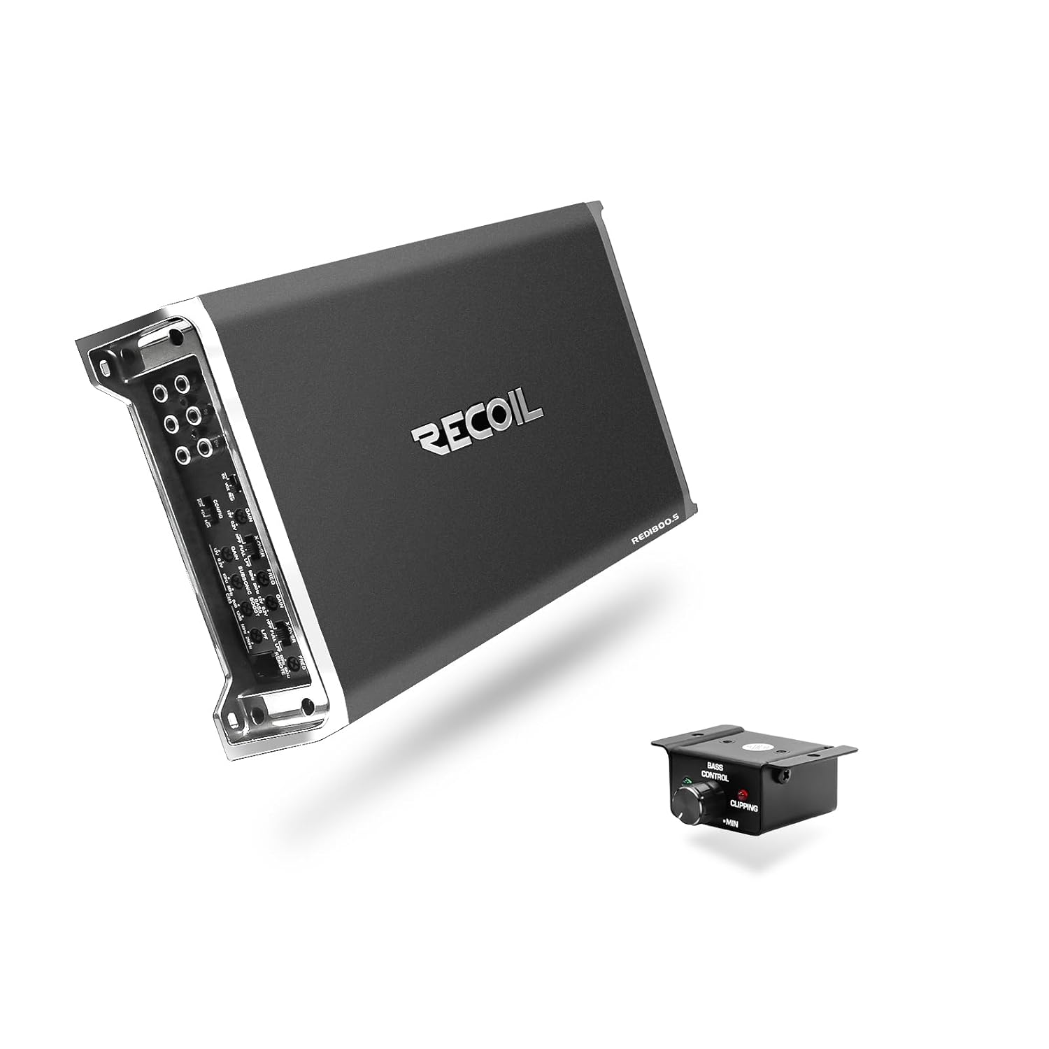 RED1800.5 1800 Watts Class-D Car Audio 5-Channel Amplifier, Mono 1 Ohm Stable, Remote Bass Knob Included