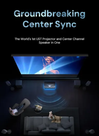 LTV-3500 Pro + ThunderBeat 4.2.2 Bundle, Ultra Short Throw 4K Triple-Laser Projector 3000 ISO Lumens with Dolby Vision & Atmos, 150" Home Cinema and Wireless Surround Sound System