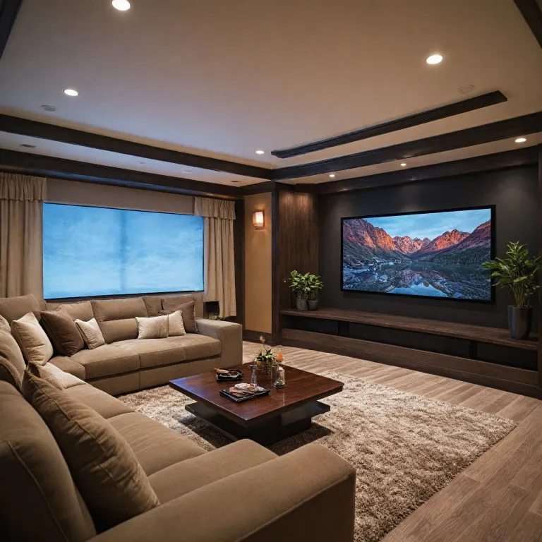 How a Sanus TV wall mount transforms a projector based home theater