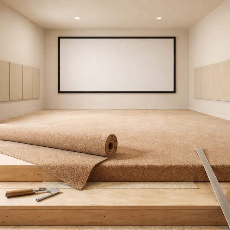 How movie theater carpet transforms a home cinema into a true theatre experience