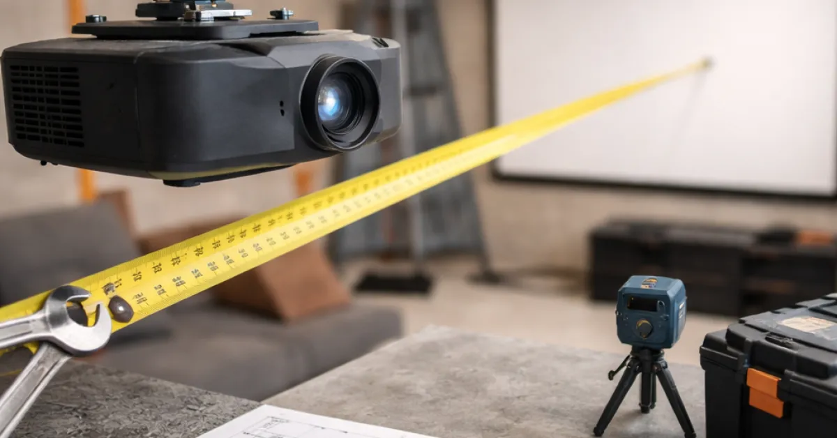 Throw ratio explained: how to size any projector to any room