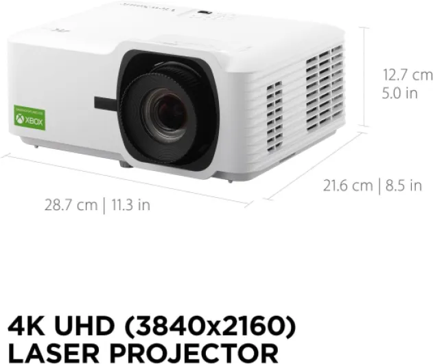 LX700-4K UHD 4K Laser Projector for Gaming & Home Theater, 3500 ANSI Lumens, 240Hz, 4.2ms Ultra-Fast Input, 300" Display, HDR, 3000000:1 Contrast, Auto H/V Keystone, 1.36x Zoom