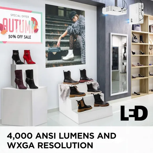 LS610WH, 4,000 ANSI Lumens WXGA LED High Brightness Business/Education Projector WXGA 4,000 Lumens