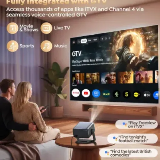 PUTRIMS P66 Smart Google TV Projector Review: a compact living-room cinema that’s actually practical to use
