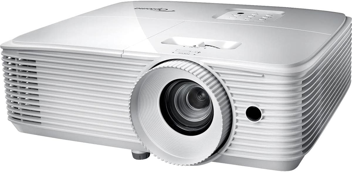 HD39HDR High Lumen Home Theater Projector - High 4000 Lumen - Easy Setup with 1.3X Zoom - 4K UHD Support - Play HDR for 4K and 1080P - Quiet Operation 26dB HD39HDR (HDMI/VGA)