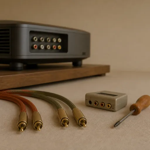 Choosing the right RCA connector to RCA cable for a refined home theater projector setup