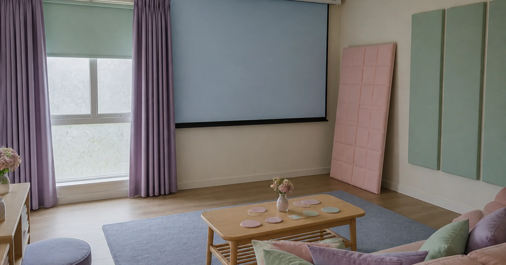 Controlling ambient light without a dedicated theater room